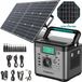 SWAREY Draagbare powerstation met 518Wh capaciteit en 100W zonnepaneel