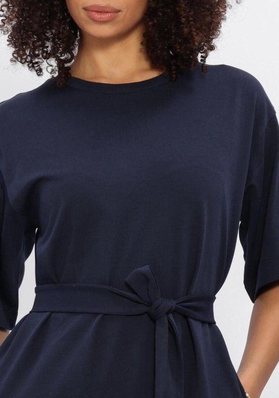 SELECTED WOMEN Slfessential Ss Pocket Ankle Dress Dames - Jurk - Donkerblauw - Maat S