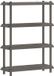 vidaXL Plankenunit 4-laags 100 x 40 x 136,5 cm PP Lichtgrijs