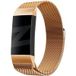Bandz Bracelet milanaise boucle Fitbit Charge 4 (or rose)