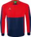 ERIMA Six Wings Sweatshirt - New Navy-Rood - Maat L