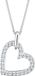 Elli Halsketting Ketting Hartje met Swarovski-steentjes 925 Sterling zilver