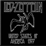 Rock Off Led Zeppelin - 1977 Usa Tour - Koelkast magneet - 7.5 x 7.5 cm