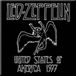 Rock Off Led Zeppelin - 1977 Usa Tour - Koelkast magneet - 7.5 x 7.5 cm