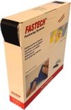 FASTECH® B50SKL01E999925 Klittenband Haakdeel, Zelfklevend, Extra sterk, Zwart, 25000 mm x 50 mm
