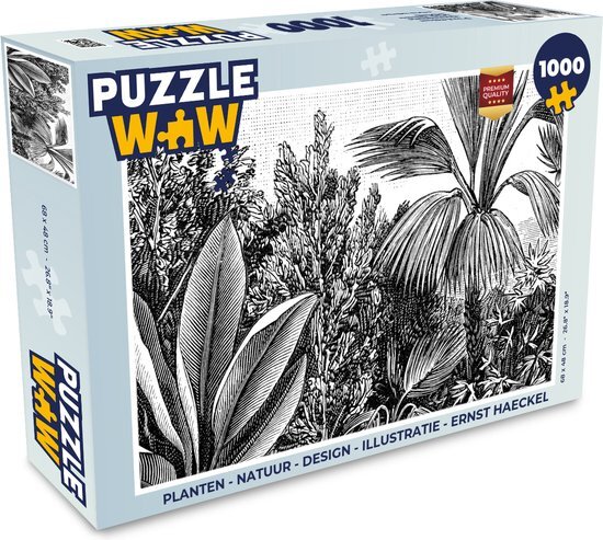 MuchoWow Puzzel Planten - Natuur - Design - Illustratie - Ernst Haeckel - Legpuzzel - Puzzel 1000 stukjes volwassenen - Sinterklaas cadeautjes - Sinterklaas voor grote kinderen