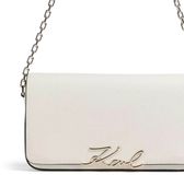 Karl Lagerfeld KSIGNATURE SHOULDER POUCH Wit