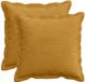 vidaXL - Kussensloop - 2 stuks - Corduroy - Geel - 45 x 45 cm