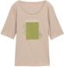Tom Tailor - T-shirt met print - Maat M - soft taupe grey