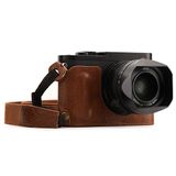 MegaGear MG1401 Ever Ready Halfhoes van Echt Leer met Schouderriem, voor Leica Q-P, Q (Type 116), Bruin