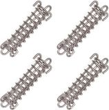 Sans marque Ressort de tension pour voile d'ombrage - Boucle à ressort - Ressorts de traction métalliques pour bâches et tentes - Accessoires de fixation pour auvent de camping - 4 pièces