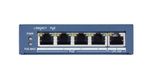 Hikvision DS-3E0505P-E Unmanaged Gigabit Ethernet PoE+ Network Switch Blauw