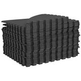 vidaXL Zwemgrondmat - 36 stuks - Ø 350 cm - Rond - EVA Schuim - Zwart