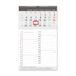 Boîte blanche Calendrier mensuel Memo-Manager, multilingue, 2023