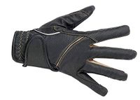 HKM Rijhandschoenen -Fashion- zwart/zand M