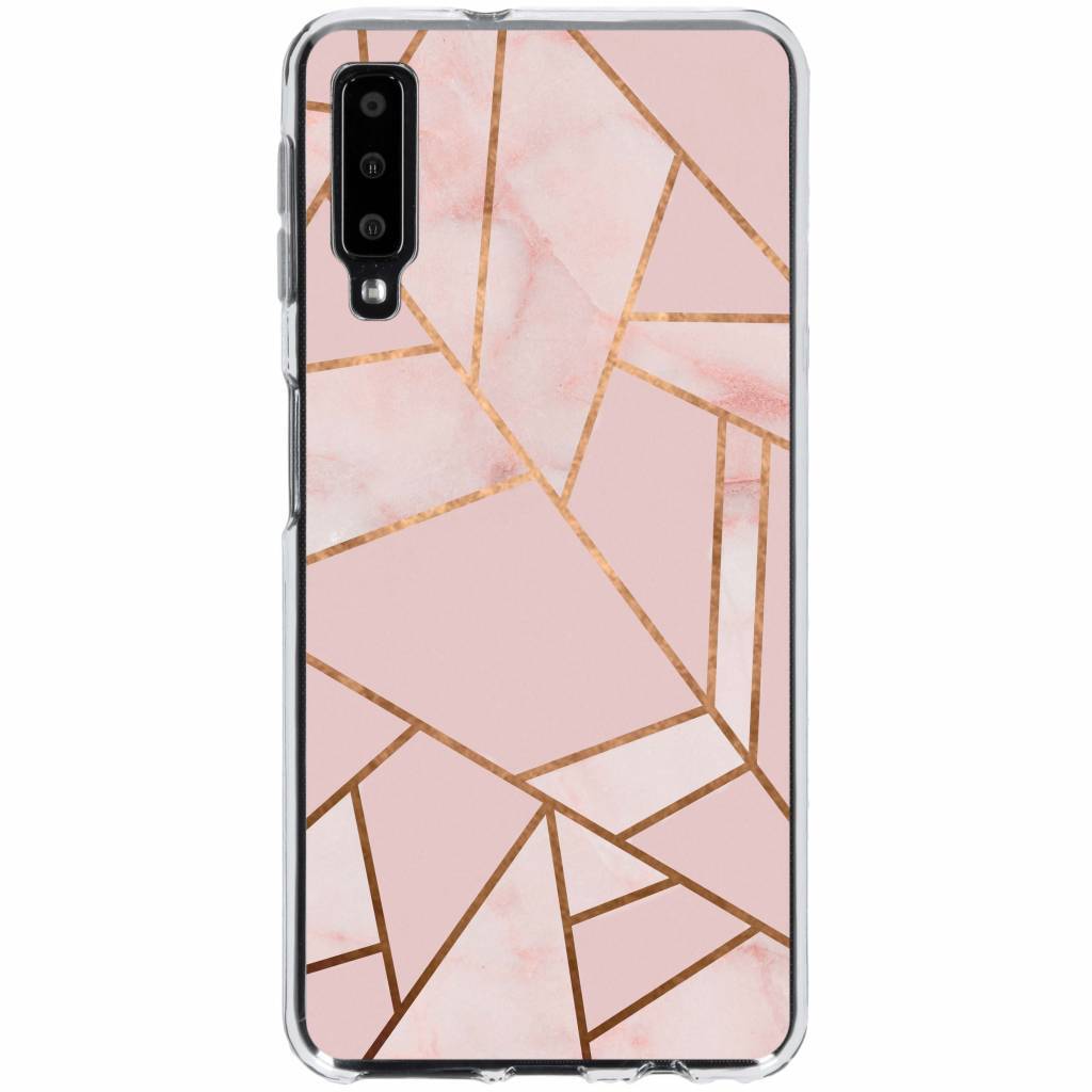- Roze Grafisch design TPU hoesje voor de Samsung Galaxy A7 (2018