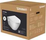 Duravit D-Neo Closetcombinatie - 45780900A1 - Modern - RVS - 5 Jaar Garantie