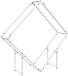 vidaXL - Brandhoutrek - 100x25x100 cm - Koudgewalst Staal - Wit
