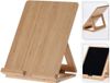 Merkloos Excellent Houseware Kookboek en tablethouder - bamboe - 26,5x20cm