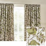 Wylder Tropics Granaatappel Bloemen Jacquard Potlood Plooi Gordijnen