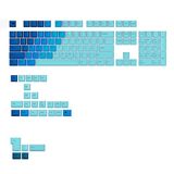 GLORIOUS GPBT Gradient Keycaps Ocean US Lay-out Sets