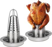Marque non spécifiée Set de 2 grils à poulet en acier inoxydable