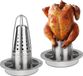 Marque non spécifiée Set de 2 grils à poulet en acier inoxydable