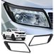 Nissan Housse de phare pour Nissan Navara 2015-2020 - Noir mat ABS