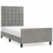 vidaXL Bedframe Lichtgrijs 120x190 cm