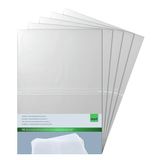SIGEL SM180 Dubbele Transparante Zakken, voor menuhoes met elastische band, voor A4, 50 Stuks