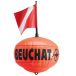 Beuchat Bouée de signalisation PVC Ronde PVC avec drapeau