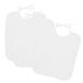 Ti TIN | Set van 3 waterdichte slabbetjes, 33 x 36 cm | 90% katoen - 10% polyester - Slabbetjes voor baby's vanaf 1 jaar - gesp, sluitband - zonder plastic - effen kleur (wit) - 320 g/m²