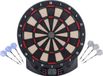 Engelhart Longfield Elektronisch Dartboard – Inclusief 6 Softtip Pijlen & 26 Spellen (185 Variaties) – LCD Scoreweergave, Geluids- en Muziekeffecten – Tot 8 Spelers