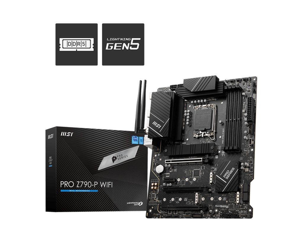 MSI PRO Z790-P WIFI Moederbord - Intel Z790 - LGA 1700 - DDR5 - ATX