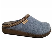 Rohde 6425 55 Pantoffels Open Sloffen Licht Blauw Vilt Dames - Blauw - 41