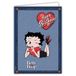 IETSCPXL-19007 Betty Boop IETSCPXL-19007 MAXI Grote kaart Happy Birthday, XL, 22 x 31 cm, officiële licentie, collectie dames, pin-up, retro, vintage, om cadeau te geven en in te lijsten, witte binnenkant, 44 x 31