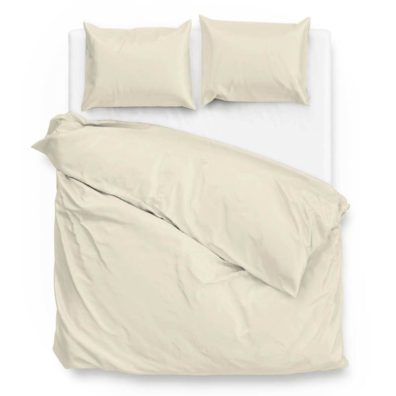 Zo!Home ZoHome Satinado Dekbedovertrek - Lits-jumeaux - 260x200/220 cm - Offwhite