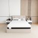 Matelas 140x200 cm, hauteur 20 cm, en mousse à mémoire de forme avec gel, fermeté H2, confortable