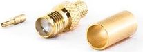 Connecteur SMA, pince à sertir pour câble HDF200, coaxial, femelle