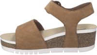 Josef Seibel Quinn 16 Sandalen Vrouwen Nuss Leer Sleehak Klittenband/Gesp Maat 39