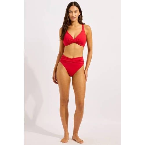 Seafolly Collective high waist bikinibroekje rood