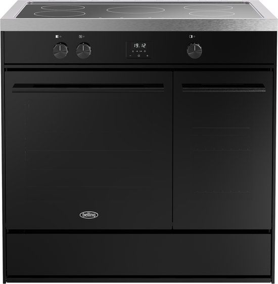 Belling 444412045 fornuis Range-fornuis A Electrisch Inductiekookplaat zones Zwart