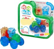 Jelly Blox 64552945 Tractorset - Set de construction sensorielle avec 12 pièces souples et colorées - Roue et axe pour construire votre tracteur