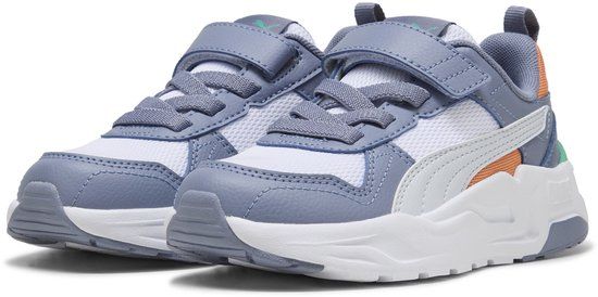 PUMA Trinity 2 LT AC+ PS Unisex Sneakers - PUMA White-Silver Mist-Gray Sky
