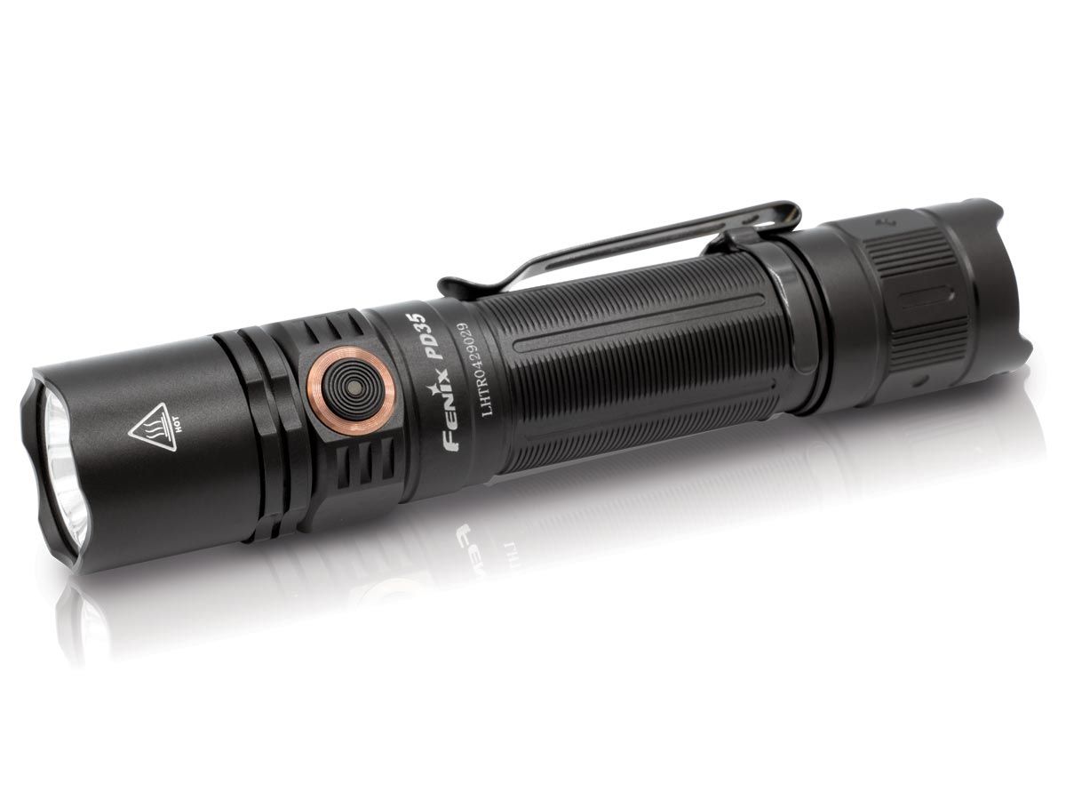 Fenix PD35 V3.0 LED Zaklamp - 1700 Lumen - Zwart - IP68 Waterdicht