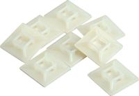 KOPP montage basis voor kabelbinders / tieraps tot 5.5 mm - zelfklevend - wit - 25 STUKS