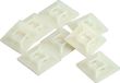 KOPP montage basis voor kabelbinders / tieraps tot 5.5 mm - zelfklevend - wit - 25 STUKS