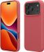 kwmobile telefoonhoesje geschikt voor Apple iPhone 17 Pro Max - Hoesje met siliconen coating - Smartphone case in donkerroze