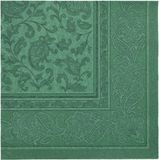 Papstar 50 Servetten ROYAL Collection 1/4 vouw 40 cm x 40 cm donkergroen Ornaments