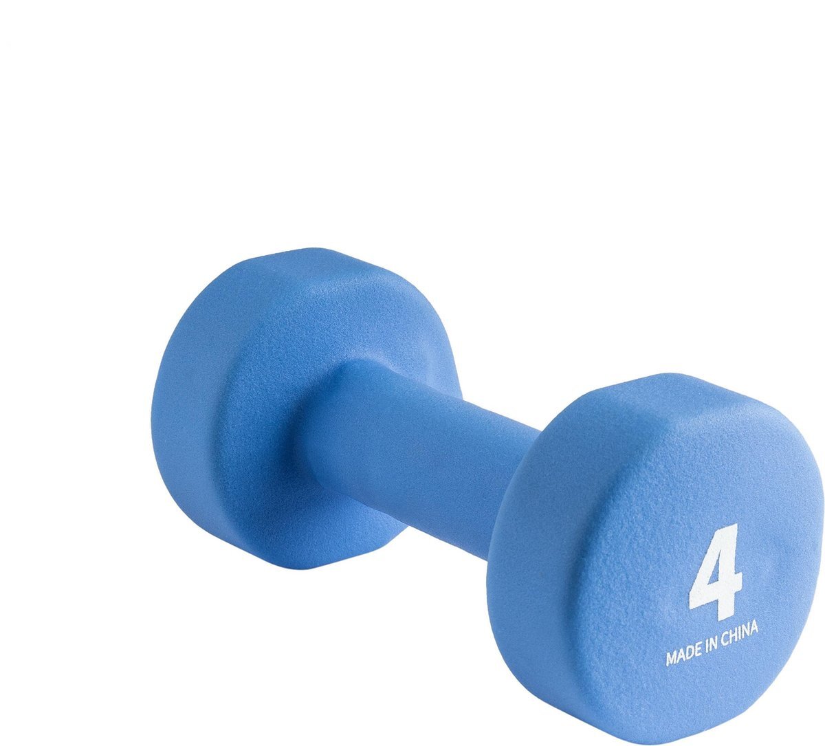 Wonder core Neoprene Dumbbell – 4 kg – Blauw, gewichten, halters, dumbbells, krachttraining,